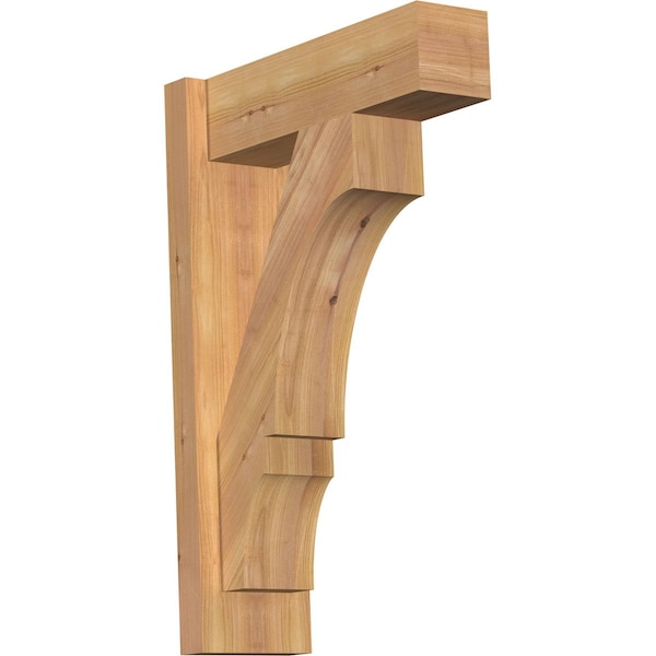 Ekena Millwork Balboa Block Smooth Outlooker, Western Red Cedar, 5 1/2"W x 16"D x 24"H OUT06X16X24BOA05SWR - main